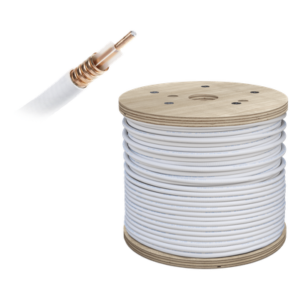 Cable Coaxial Plenum / 1/2 pulgada / 50 Ohm / 152.4 m (500 pies) / Baja pérdida / CMP UL 444