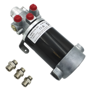Bomba Hidráulica de Engranajes / 12 V CC / Reversible / Caudal 3.0 L/min / Desplazamiento 290-960 cc / Conexiones ORB / Embarcaciones hasta 21 m (70 ft)