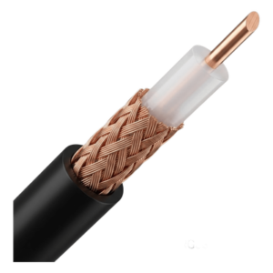 Cable Coaxial RG58/U | Bobina de 500 metros | Conductor Cobre 20 AWG | Malla 95% | Impedancia 53 Ω | Atenuación 55.9 dB/100m @ 1000 MHz | Certificación UL & ETL