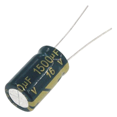 Capacitor Electrolítico / 1500 µF / 16 Vcc / Radial / 105 °C / 10 x 20 mm