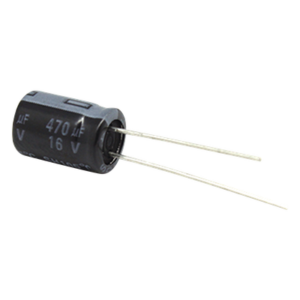 Capacitor Electrolítico de Aluminio / 470 µF / 16 Vcc / 105 °C / Radial / 8 x 11 mm