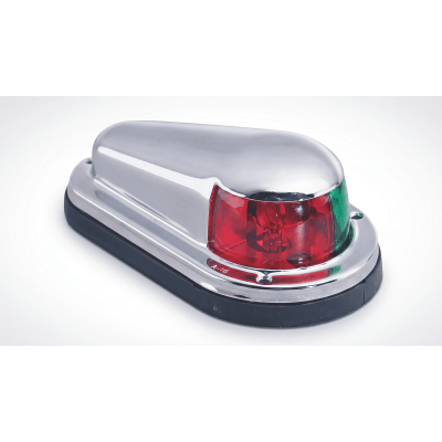 Luz de Navegación Bi-Color / Acero Inoxidable / Visibilidad 1 Milla Náutica / 12 VDC / <12 m (39.4 ft)