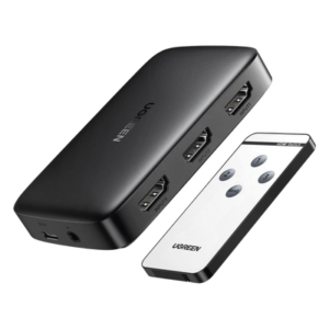 Conmutador HDMI / 3 Entradas a 1 Salida / 4K@30Hz / 3D / Control Remoto IR / Indicador LED