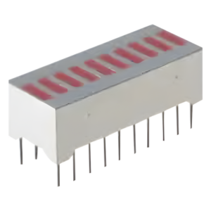 Barra Gráfica LED / 10 Segmentos Rojos / 0.3 Pulgadas DIP / 750 mW Máximo / -40°C a +85°C / 500 ns