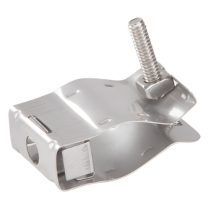 Sujetadores Tipo Mariposa / Cable Coaxial 2-1/4 in / Guía Elíptica 37 / Acero Inoxidable / 10 Piezas