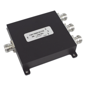 Divisor de potencia Wilkinson / 3 vías / 694-2700 MHz / 50W / PIM -154 dBc / Conectores 4.3-10