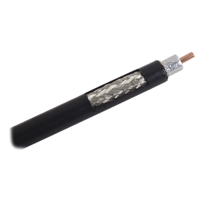 Cable coaxial RF / 1 metro (3.28 pies) / Blindaje 95% / Cobre puro / 6 GHz / Flexible