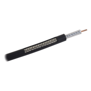 Cable Coaxial RG-58 / 50 Ohms / Conductor Cobre Sólido / Blindaje 90 dB / Baja Pérdida / 3.28 ft