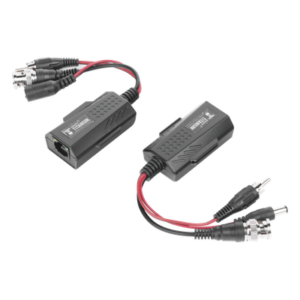 Kit de Transceptores Activos / Transmisión 4K / 150 m (492.1 ft) / Alimentación 12/24 V / Audio y Video por UTP Cat 5e/6 / HD-TVI HD-CVI AHD CVBS