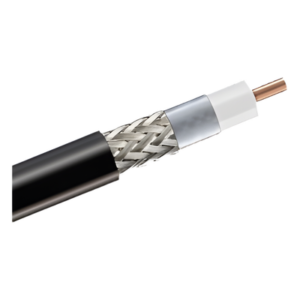 Cable coaxial RF / 50 Ohms / 5 m (16.40 pies) / Malla trenzada / Baja pérdida / Exterior