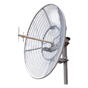 Antena Parabólica de Rejilla / 824-960 MHz / Banda 5 / 23 dBi / Apertura 12° / Resistencia Viento 216 km/h (134.2 mph)