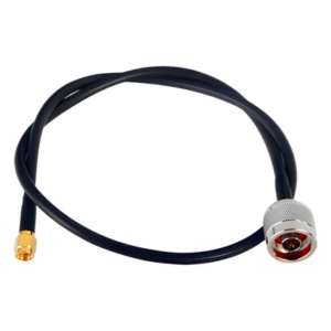 Jumper de 60 cm con Cable RG-58U-SYS, Conectores N Macho a SMA Macho Inverso.