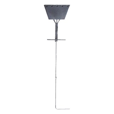 Ancla de Piso Tipo Paleta / 5 Orificios 1" / Acero ASTM A36 / Altura 210 cm / Galvanizado en Caliente / Viento 175 km/h