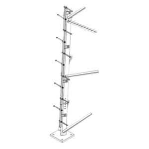 Escalera de Torre / 3 m (9.8 ft) / Peldanos Tipo Perno / Seccion Soldada / Secciones 13 a 21