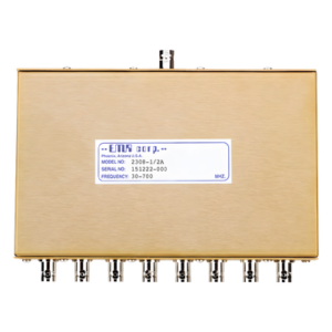 Divisor de Potencia EMR de 8 Vías, 30-700 MHz, 0.5 Watt, Conectores BNC Hembra.