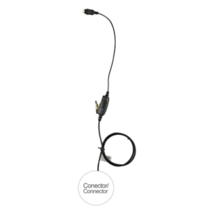 Micrófono de Cable / Serie LOC / Compatible ICOM IP100H / Conector 5 lb / Kevlar Reforzado / PTT Ergonómico