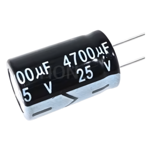 Capacitor Electrolítico / 4700 µF / 25 V / Filtrado y Almacenamiento / Tamaño Compacto