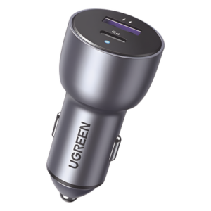 Cargador de Auto / 42.5W / USB-A + USB-C / PD3.0 + QC3.0 / 12-24 VCD / Aluminio