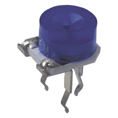 Potenciómetro Trimpot / 6 mm Redondo / 1 MΩ / 1 Vuelta / 0.2 W / Montaje Horizontal / Ajuste Vertical / PCB