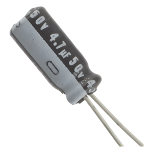 Capacitor Electrolítico / 4.7 µF / 50 Vcc / Radial / 105 °C / 5 x 11.7 mm