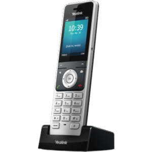 Teléfono Inalámbrico DECT Yealink W56H para Bases W70B W80 y W90 con Pantalla a Color Audio HD y Batería de 30 Horas