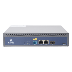 OLT GPON / 1 Puerto PON SC/UPC / 128 ONUs / 3 Puertos Uplink / 20 km (12.4 mi) / Redundancia AC/DC / Rack