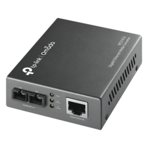 Convertidor de Medios Fibra Óptica / Monomodo 20 km (12.4 mi) / Gigabit Ethernet RJ45 / Puerto SC / Plug and Play