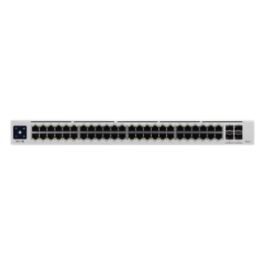 Switch PoE administrable / 48 puertos Gigabit PoE+ / PoE++ 802.3bt / 4 SFP+ 10G / 600W / 1.72' de alto