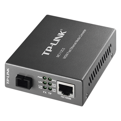Convertidor de Medios WDM / Fibra Monomodo SC / 20 km (12.4 mi) / 10/100 Mbps / Longitud de Onda 1310/1550 nm / Plug and Play