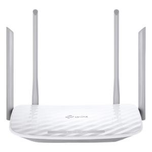 Router Wi-Fi 5 / Doble Banda AC1200 / 4 Antenas Externas / 4 Puertos LAN 10/100 Mbps / MU-MIMO 2x2 / Modo Triple Operación