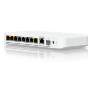 Switch PoE++ / 8 Puertos 2.5GbE / 1 Puerto 10GbE RJ45/SFP+ / 76W PoE / 30Gbps / 6.99 × 3.91 × 1.10 pulgadas