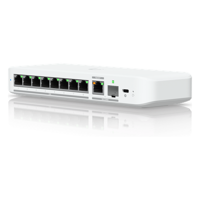 Switch Administrable / 8 Puertos 2.5GbE / 1 Puerto 10GbE RJ45/SFP+ / 60 Gbps / PoE+ o USB-C