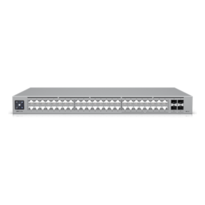 Switch Administrable Capa 3 / 48 Puertos RJ45 (16 × 2.5 GbE + 32 × 1 GbE) / 4 Puertos SFP+ 10G / Capacidad 224 Gbps / Pantalla LCD Táctil 1.3" / Etherlighting™ / RPS DC