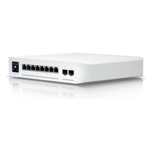 Switch Capa 3 / 8 Puertos 2.5G PoE+ / 2 Puertos SFP+ 10G / 120W PoE / Pantalla LCM 1.3" / 40 Gbps
