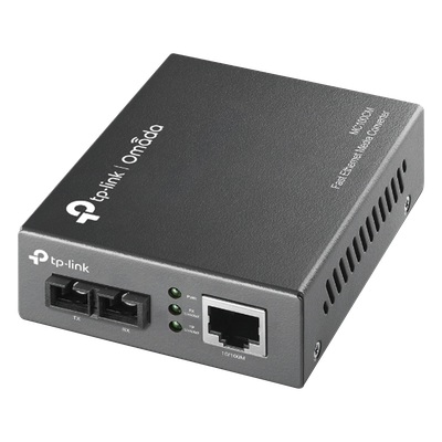 Convertidor de Medios / Fibra Multimodo SC / RJ45 10/100 Mbps / 100 Mbps / Alcance 2 km / Plug and Play
