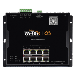 Switch PoE Industrial L2 / 8 Puertos Gigabit PoE / 2 SFP / PoE++ 90W / Presupuesto PoE 145 W / Administración Cloud / Sin Ventiladores / -40 a 75°C