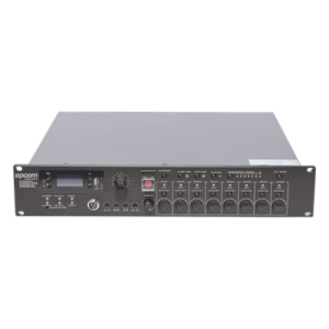 Controlador de Evacuación por Voz / Amplificador 500 W / 8 Zonas Independientes / Expansible a 128 Zonas / Salida 100 V / Reproductor MP3 / Radio FM