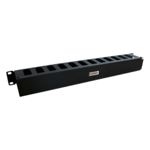Organizador de Cables Horizontal / 19" / 1UR / Acero Calibre 18 (1.21 mm) / Profundidad 64 mm