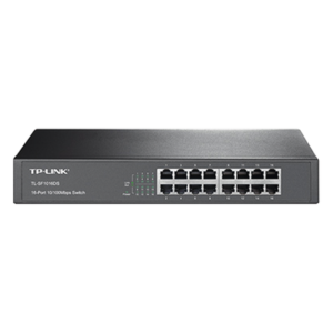 Switch / 16 Puertos / 10/100 Mbps / Escritorio y Rack / 13 Pulgadas / Sin Ventilador