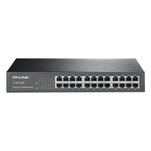 Switch no administrable / 24 puertos 10/100 Mbps / 35.7 Mpps / Escritorio o rack