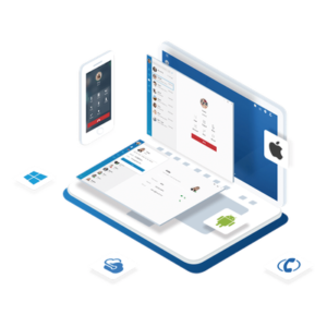 PBX en la Nube / 10 Extensiones Enterprise / 10 Llamadas Simultáneas / 500 Minutos Grabación / 5 Dispositivos por Extensión / UC Client Integrado
