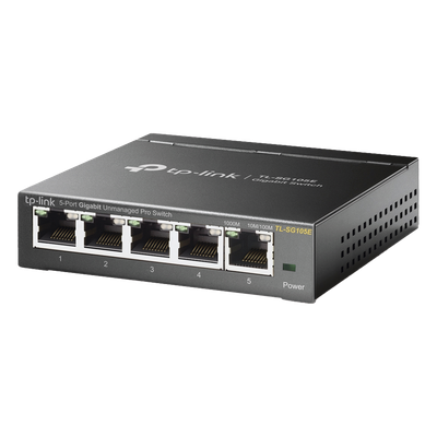 Switch Easy Smart / 5 Puertos Gigabit / 5 Gbps / 32 VLANs / Sin Ventilador / QoS / IGMP Snooping