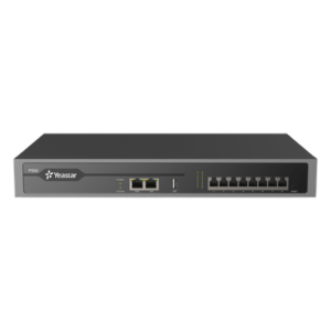 Conmutador IP PBX Enterprise / 50 Extensiones SIP / 25 Llamadas Simultáneas / Hasta 8 Puertos FXO/FXS/BRI / Omnicanal WhatsApp, Facebook, SMS / Transcripción IA / Call Center Integrado