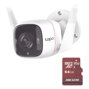 Cámara IP Wi-Fi / 4K 3840x2160 / Wi-Fi 5 Doble Banda / IR 30 m (98.4 ft) / Detección de Movimiento / Compatible con Alexa y Google Home