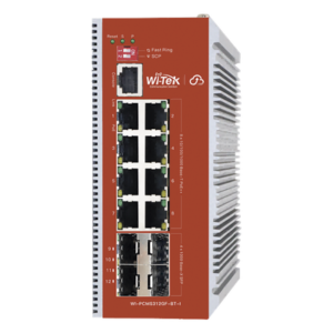 Switch PoE Industrial L2+ / 8 Puertos 100/1000 Mbps / 4 SFP Gigabit / 460 W / Cloud-Web-CLI / ERPS / -40 a 75 °C