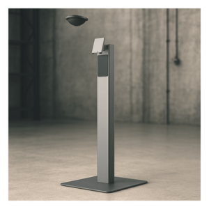 Soporte de Piso / Estructura Metálica / Base de Placa Pesada 15.1 kg (33.3 lb) / Peso Neto Stand 5.51 kg (12.1 lb) / 2 Unidades por Paquete