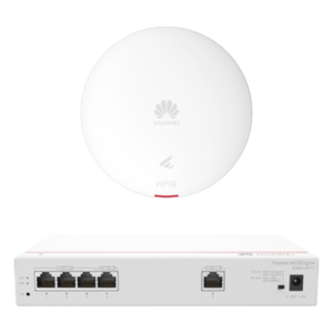 Kit Router Multi-Servicio y Punto de Acceso Wi-Fi 6 / 1.775 Gbps / 4 Puertos LAN PoE 50W / MU-MIMO 2x2 / Smart Antenna / Instalación Techo y Pared