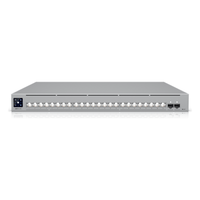 Switch Administrable Capa 3 / 24 Puertos RJ45 (16 × 10 GbE, 8 × 2.5 GbE) / 2 Puertos SFP28 25 G / Etherlighting™ / RPS / 460 Gbps