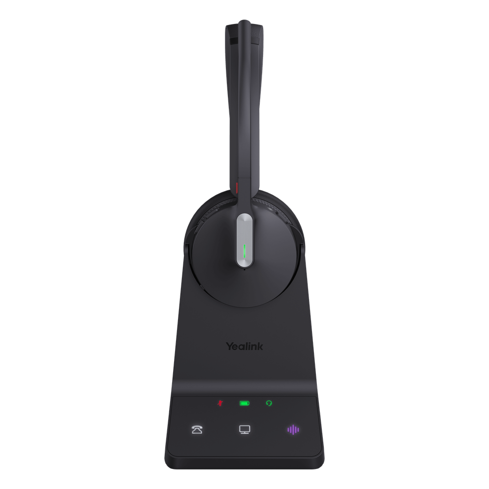 Auriculares Inalámbricos UC / DECT y Bluetooth 5.2 Simultáneos / Triple Conexión / 32 Horas de Conversación / Cancelación de Ruido con 3 Micrófonos
