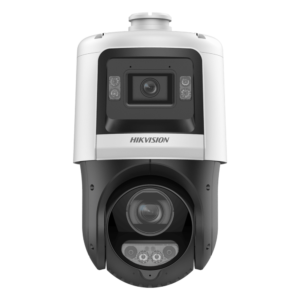 PTZ IP TandemVu / 4 Megapixel + 4 Megapixel / Zoom Óptico 25X / IR 100 m (328.1 ft) + Luz Blanca 30 m (98.4 ft) / DarkFighter / IP67 / PoE+